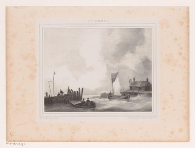 Harbor with Boats by Willem de Koning