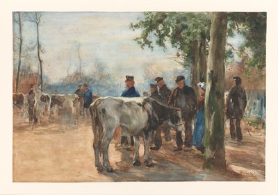The Cattle Market by Willem de Zwart
