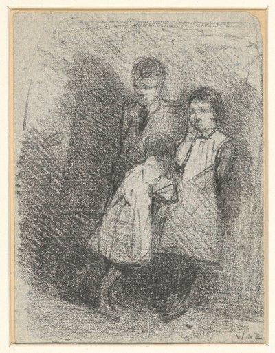 Group of Three Children by Willem de Zwart