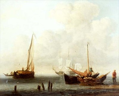 Two Fishing Boats by Willem van de Velde the Younger