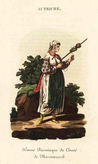 Russian serf woman, Kingdom of Hungary by William (after) Alexander