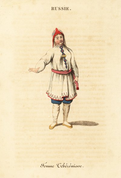 Summer dress of a Mari woman by William (after) Alexander