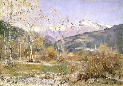 The Clo di Tenda from Ventimiglia by William (after) Logsdail