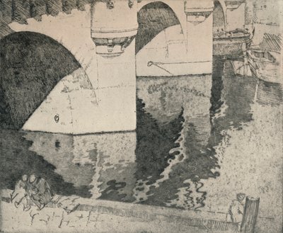 The Pont Neuf, 1915 by William A Levy