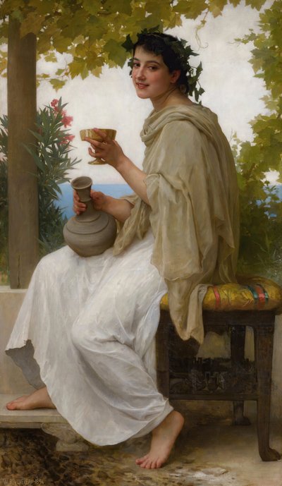 Bacchante by William Adolphe Bouguereau
