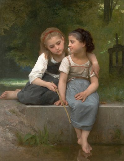 Fishing for Frogs by William Adolphe Bouguereau