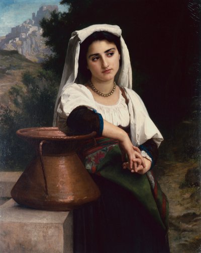 Italian Woman at the Fountain by William Adolphe Bouguereau