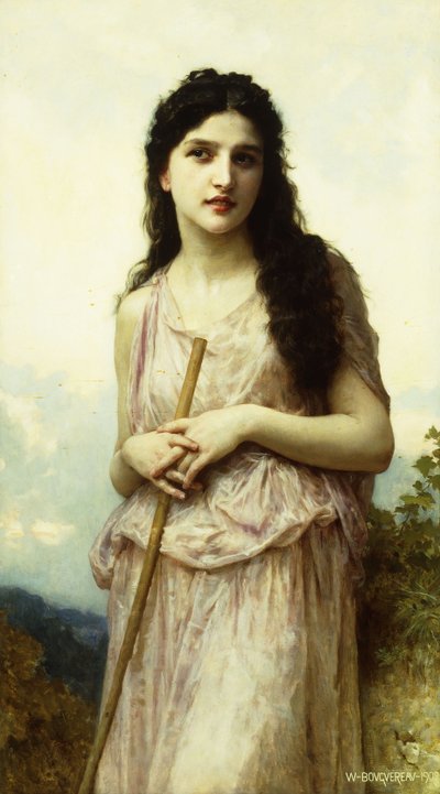 Meditation by William Adolphe Bouguereau