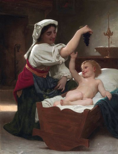 The Bunch of Grapes by William Adolphe Bouguereau