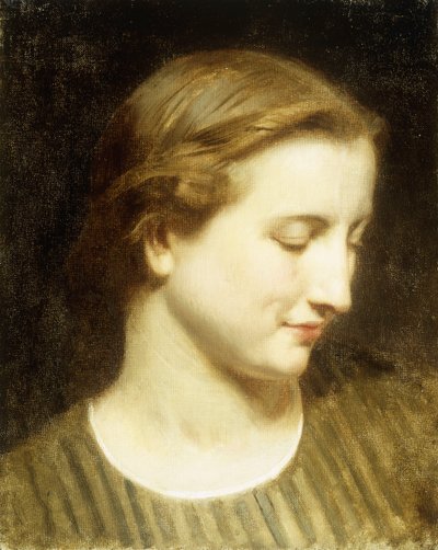 Woman in a Striped Dress by William Adolphe Bouguereau