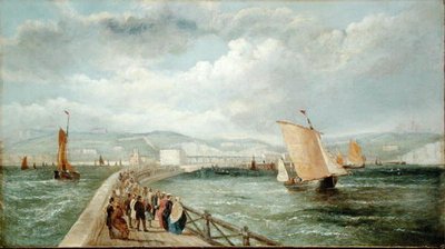 Dover from the Admiralty Pier by William Adolphus Knell
