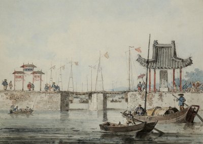 Chinese Harbour Scene by William Alexander