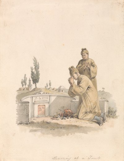 Mourning at a Tomb by William Alexander