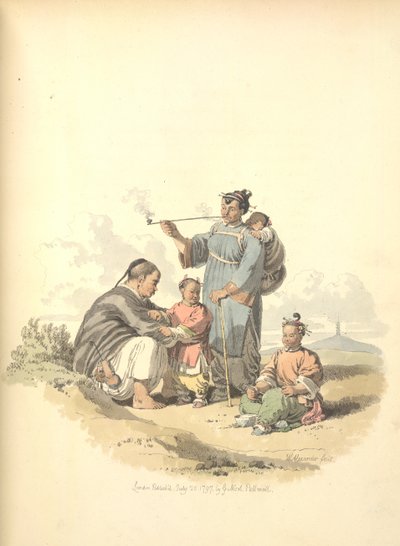Peasant with family by William Alexander