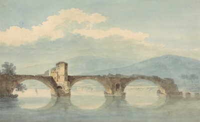 A Bridge over the Arno by William Alfred Delamotte
