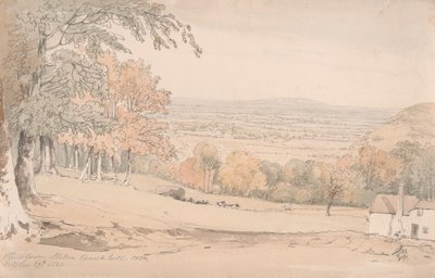 View from Stokenchurch Hill, Buckinghamshire by William Alfred Delamotte