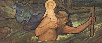St Christopher, Bibbys Annual by William Arthur Chase