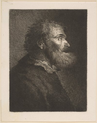 An Old Man in Profile by William Baillie