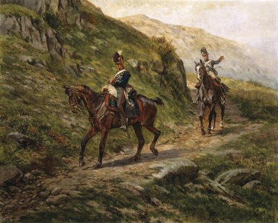 A Glimpse of the Enemy, c.1910 by William Barnes Wollen