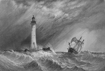 Eddystone Light-House, 1836 by William Bernard Cooke