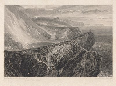 Lulworth Cove, Dorsetshire by William Bernard Cooke
