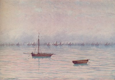 A Fishing Fleet, 1910 by William Biscombe Gardner