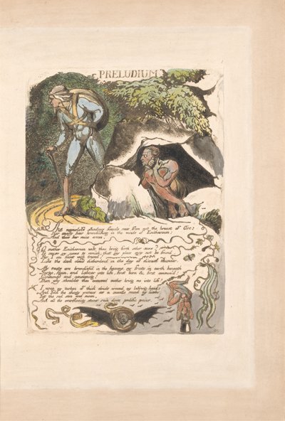 Europe. A Prophecy, Plate 3, Preludium by William Blake