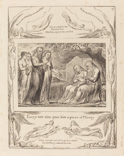 Job Accepting Charity by William Blake