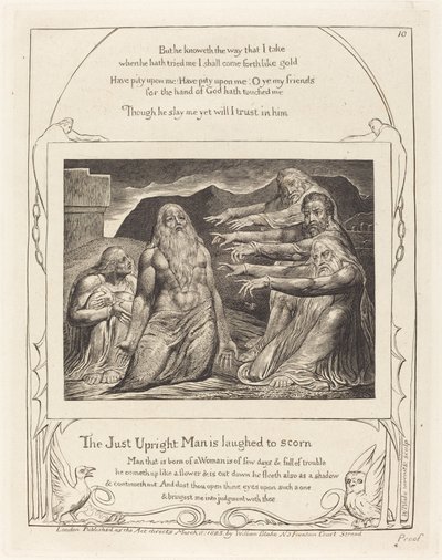 Job Rebuked by His Friends by William Blake