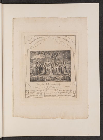 Job and His Family by William Blake