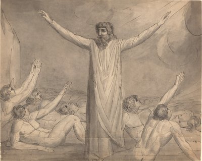 Moses Staying the Plague by William Blake