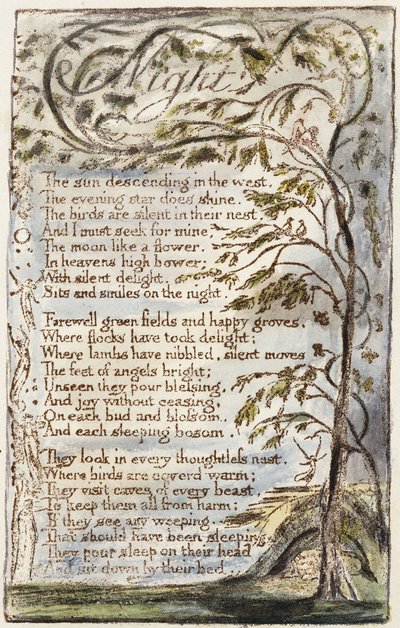 Night, 1789 by William Blake