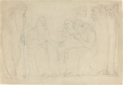 Saint Augustine Converting King Ethelbert of Kent by William Blake
