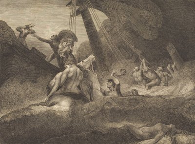 Sketch of a Shipwreck by William Blake