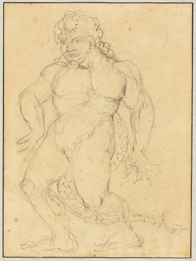 Study of the Figure of Agnello Brunelleschi by William Blake