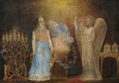 The Angel Appearing to Zacharias, 1799-1800 by William Blake