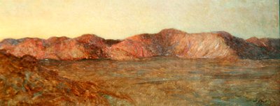 Desert of El Kab, Afterglow by William Blake Richmond