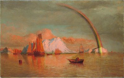 Arctic Sunset with Rainbow, 1877 by William Bradford
