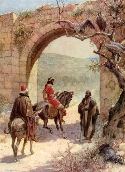 Ahab and Elijah Meet by William Brassey Hole