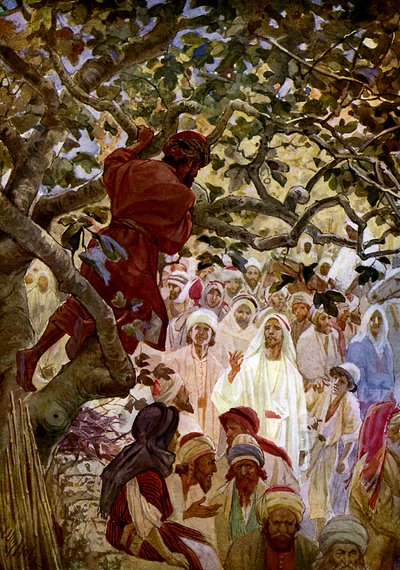 Jesus and Zacchaeus - Bible by William Brassey Hole