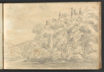 Berry Castle from the Mill by William Brockedon