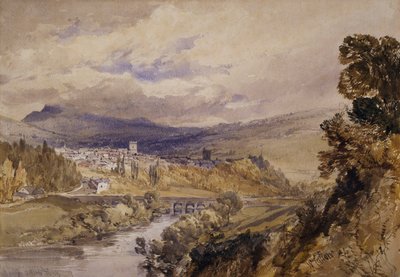 Abergavenny by William Callow