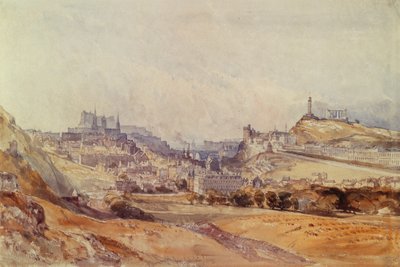 Edinburgh from Salisbury Crags by William Callow