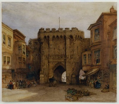 The Bar Gate, Southampton, 1888 by William Callow
