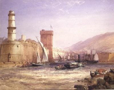 The Harbour, Marseilles by William Callow