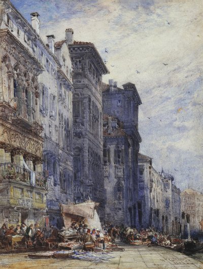 The Market Place, Coburg by William Callow