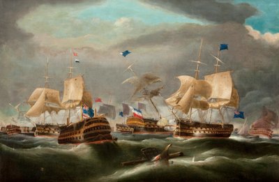 Battle of Camperdown by William Clarkson (manner of) Stanfield