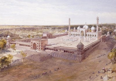 The Jami Masjid, Delhi by William Crimea Simpson