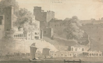 Bramha and Nursingdara Ghat, Varanasi by William Daniell