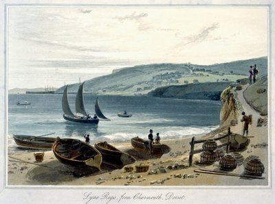 Lyme Regis, from Charmouth, Dorset by William Daniell